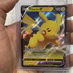 Pokemon Pikachu V SWSH061 - NM/MT Full Art Promo Rare Pokemon Card Nintendo TCG - Image 1