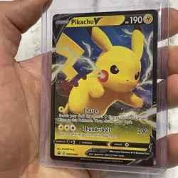 Pokemon Pikachu V SWSH061 - NM/MT Full Art Promo Rare Pokemon Card Nintendo TCG - Image 2