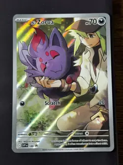 Pokemon TCG Journey Together N's Zorua 189 Promo Card - Image 1