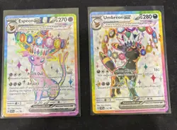 Espeon Ex SVP175 & Umbreon SVP176 - Figure Promos - Prismatic Pokemon Cards TCG - Image 1