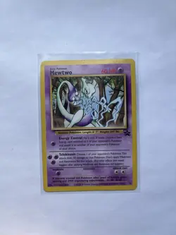 Pokemon Trading Card Game TCG Mewtwo 12 Promo LP/MP Black Star - Image 1