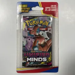 Pokemon Sun & Moon Unified Minds Booster Pack + 1 Promo Card Sealed - Image 1