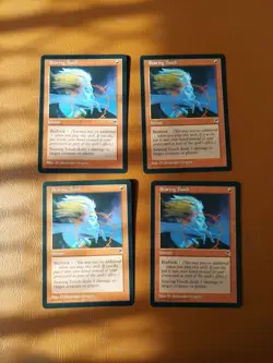 MTG Searing Touch x4 Tempest Uncommon LP Playset - Image 1