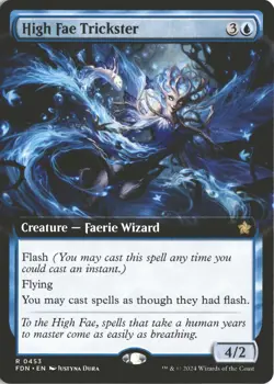 MTG High Fae Trickster (0453) *Non-Foil* EXT ART Foundations MT/NM Combined Ship - Image 1
