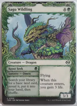 Sagu Wildling [New, Near Mint] Showcase {Tarkir: Dragonstorm} - Image 1