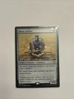MTG Magic the Gathering Silent Arbiter Commander Masters NM - Image 1