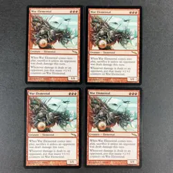 Set of x4, MTG War Elemental Mirrodin Regular - Image 1