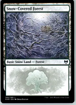 Snow-Covered Forest - Kaldheim - 285 - NM - Image 1