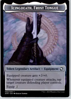 Icingdeath, Frost Tongue Token - Adventures in the Forgotten Realms - 2 - NM - Image 1