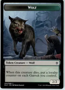 Wolf Token - Throne of Eldraine - 14 - Normal NM - Image 1