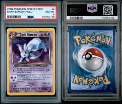 Pokemon Dark Espeon Neo Destiny Unlimited Holo Rare #4 PSA 8 4/105 NM-MT - Image 3