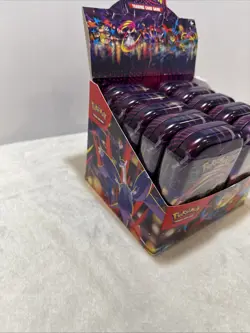 SEALED Pokemon: Mega Hero's Mini Tins (Set Of 10) DISPLAY BOX INCLUDED - Image 2