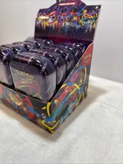 SEALED Pokemon: Mega Hero's Mini Tins (Set Of 10) DISPLAY BOX INCLUDED - Image 3