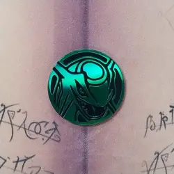 Pokemon TCG Collectors Flip Coin, Rayquaza Green Holo NM - Image 2