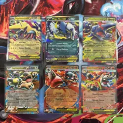 Pokemon TCG Set of 6 Mega Evolution EX Cards NM-Mint Condition - Image 1