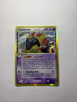 Pokemon TCG Typhlosion EX Dragon Frontiers Holo Rare Card 12/101 Delta Species - Image 1