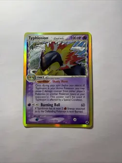 Pokemon TCG Typhlosion EX Dragon Frontiers Holo Rare Card 12/101 Delta Species - Image 4