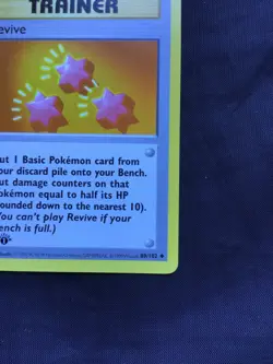 Pokemon Cards: Base Set 1st Edition Uncommon: Revive 89/102 - Image 4