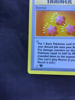 Pokemon Cards: Base Set 1st Edition Uncommon: Revive 89/102 - Image 5