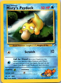 Misty's Psyduck - Gym Heroes #054/132 Pokemon tcg - Image 1
