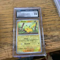 Pokemon Pikachu Reverse Holo #25 Scarlet & Violet 151 Costco - CGC 10 Gem Mint - Image 1