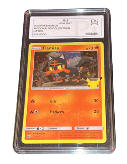 Pokemon - Flamiau - Pi 9.5 - 2021 McDonald's 25 Collection - Holo - DE - no PSA - Image 1