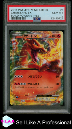 CHARIZARD EX BUILD POWER STYLE POKEMON JP M MASTER DECK 2015 1 PSA 10 - Image 1