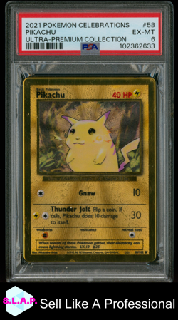 PIKACHU ULTRA-PREMIUM COLLECTION POKEMON CELEBRATIONS 2021 58 PSA 6 - Image 1