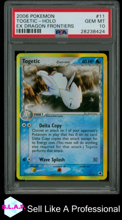 TOGETIC POKEMON 11 2006 EX DRAGON FRONTIERS HOLO ENGLISCH PSA 10 - Image 1