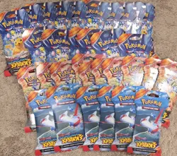 Pokemon TCG: Scarlet and Violet Surging Sparks Sleeved Booster Pack Lot of 32 - Image 1