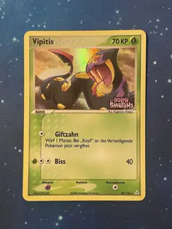 2006 Pokemon VIPITIS REV. HOLO EX HOLON PHANTOMS STAMP Near Mint GERMAN 32/110 - Image 1