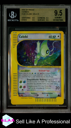 CELEBI HOLO R 2003 POKEMON-E SKYRIDGE GERMAN 145 BGS 9.5 - Image 1