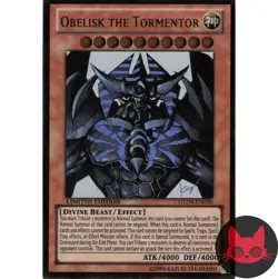 Yugioh Obelisk the Tormentor GLD4-EN030 Gold Rare Limited Edition NM - Image 1