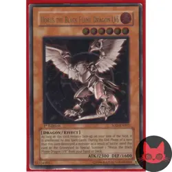 Yugioh Horus the Black Flame Dragon LV6 SOD-EN007 Ultimate Rare 1st Edition LP - Image 1