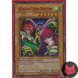Yugioh Harpie Lady Sisters MRD-E009 Super Rare LP - Image 1