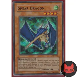 Yugioh Spear Dragon LOD-035 Super Rare MP - Image 1