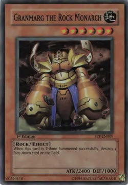 Yugioh Granmarg the Rock Monarch FET-EN009 Super Rare 1st Edition MP - Image 1