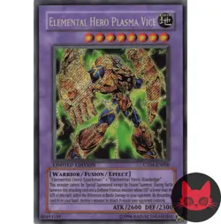 Yugioh Elemental HERO Plasma Vice CT04-EN006 Secret Rare Limited Edition NM - Image 1