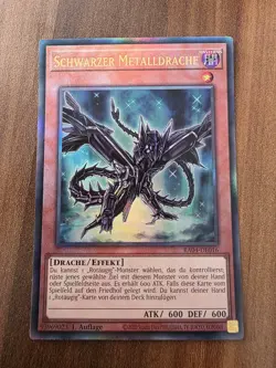 Yu-Gi-Oh! RA04-DE016 Schwarzer Metalldrache Ultimate Rare NM 1st - Image 1