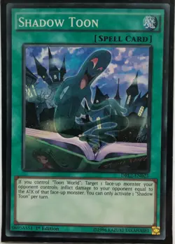Yu-Gi-Oh! TCG Shadow Toon DRL2-EN025 Super Rare 1st Edition Near Mint - Image 1