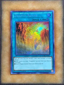 Yugioh Dragon Ravine LCKC-EN072 Secret Rare 1st Ed NM - Image 1
