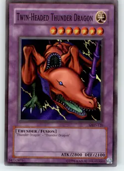 Twin-Headed Thunder Dragon - Metal Raiders - MRD-120 - Moderately Played - Image 1