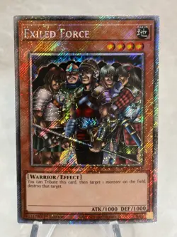 Yugioh - Exiled Force RA03-EN119 1st Edition Platinum Secret Rare - Image 1