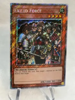 Yugioh - Exiled Force RA03-EN119 1st Edition Platinum Secret Rare - Image 2