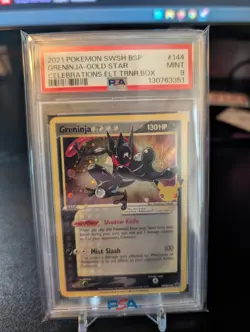 Pokemon Celebrations Greninja Gold Star SWSH144 SWSH: Promo Cards PSA 9 - Image 3