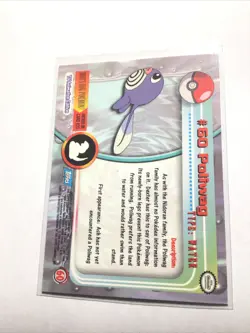POLIWAG - # 60 - TOPPS SERIES 1 - BLUE LOGO - Pokemon Card - NM - Image 2