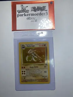 Kabutops Fossil Set Holo 9/62 Near Mint Pokemon Card - Image 1