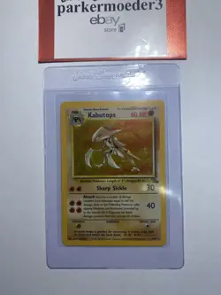 Kabutops Fossil Set Holo 9/62 Near Mint Pokemon Card - Image 2