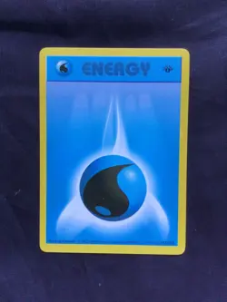 Pokemon Cards: Base Set 1st Edition Common: Water Energy 102/102 - Image 1