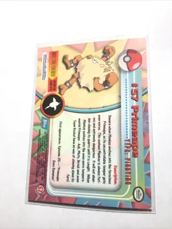 PRIMEAPE - # 57 - TOPPS SERIES 1 - BLUE LOGO - Pokemon Card - NM - Image 2